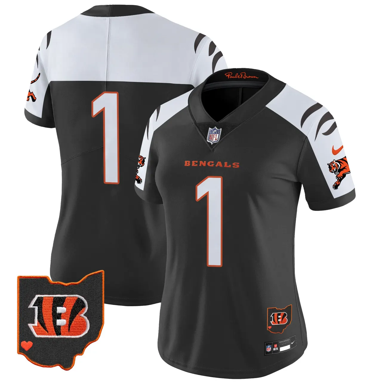 Cincinnati Bengals Nike Women's 2024 Vapor Limited Stitched Jersey - White - Image 35