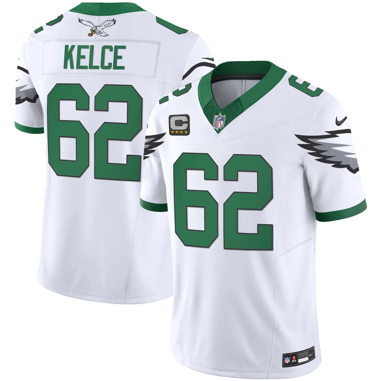 Saquon Barkley Philadelphia Eagles Nike Vapor Limited Stitched Jersey - White - Image 2