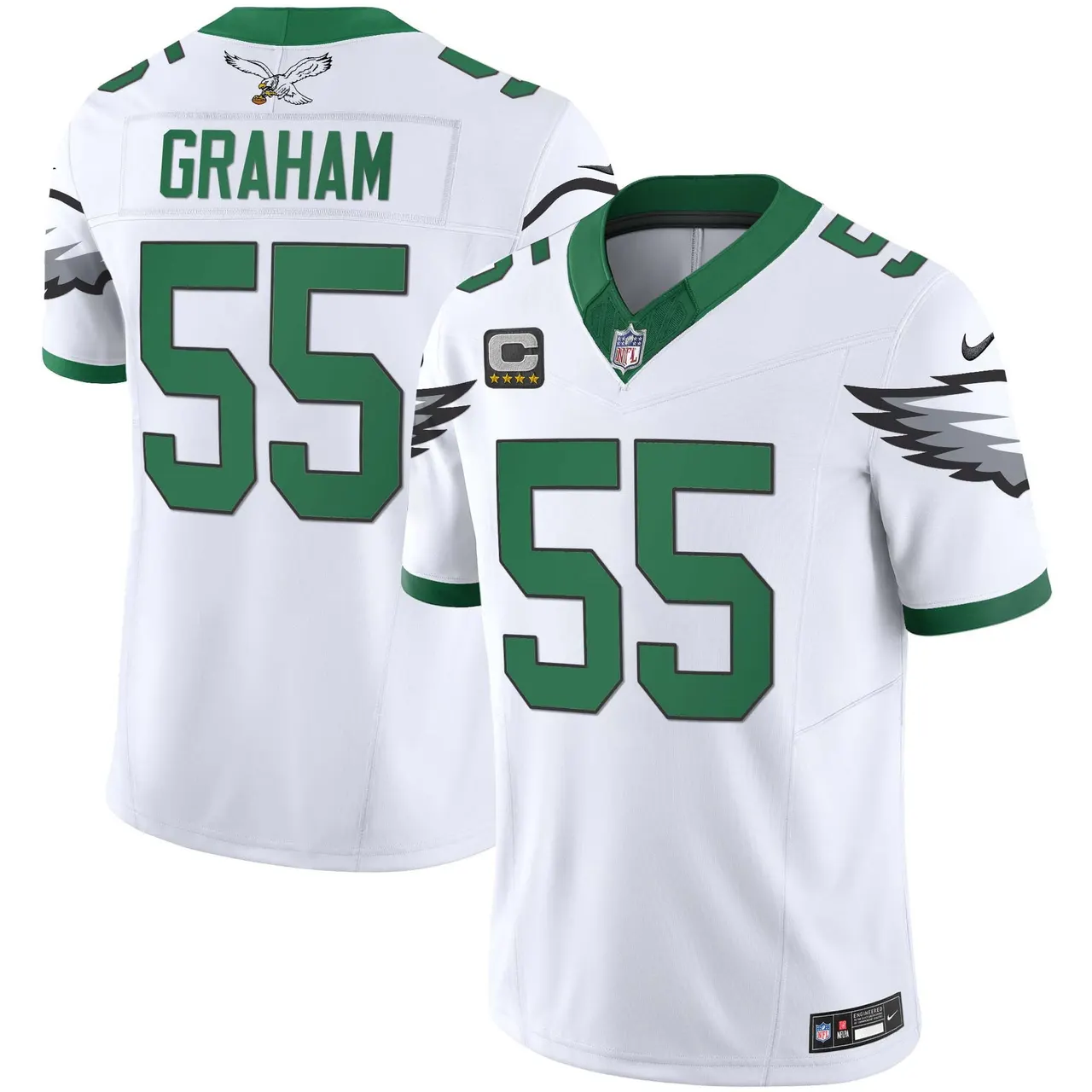 Saquon Barkley Philadelphia Eagles Nike Vapor Limited Stitched Jersey - White - Image 6