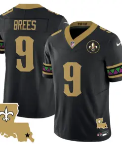 Mardi Gras New Orleans Saints Nike Vapor Limited Stitched Jersey - White - Image 12
