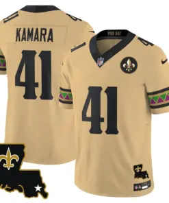 Mardi Gras New Orleans Saints Nike Vapor Limited Stitched Jersey - White - Image 16