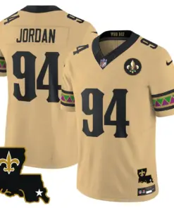 Mardi Gras New Orleans Saints Nike Vapor Limited Stitched Jersey - White - Image 17