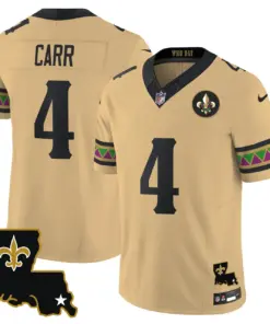 Mardi Gras New Orleans Saints Nike Vapor Limited Stitched Jersey - White - Image 18