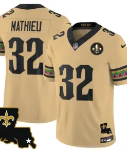 Mardi Gras New Orleans Saints Nike Vapor Limited Stitched Jersey - White - Image 21
