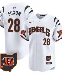 Cincinnati Bengals Nike Vapor Premier Limited Stitched Jersey - White - Image 4