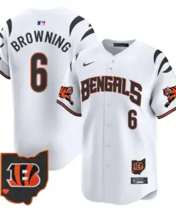 Cincinnati Bengals Nike Vapor Premier Limited Stitched Jersey - White - Image 6