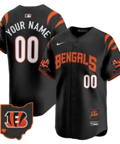 Cincinnati Bengals Nike Vapor Premier Custom Limited Stitched Jersey - White - Image 3