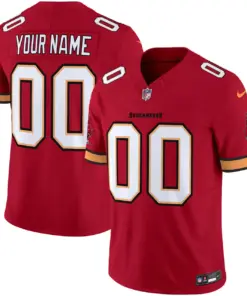 Alternative view of Tampa Bay Buccaneers Nike Throwback Vapor Custom Limited Stitched Jersey - Orange