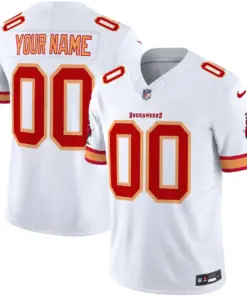 Tampa Bay Buccaneers Nike Throwback Vapor Custom Limited Stitched Jersey - Orange - Image 3