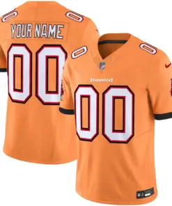 Tampa Bay Buccaneers Nike Throwback Vapor Custom Limited Stitched Jersey - Orange