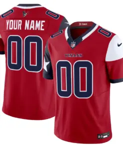 Houston Texans Nike 2024 Vapor Custom Limited Stitched Jersey - Powder Blue - Image 3