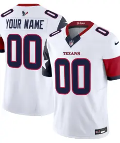Houston Texans Nike 2024 Vapor Custom Limited Stitched Jersey - Powder Blue - Image 4