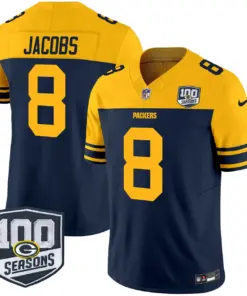 Green Bay Packers Nike Throwback 100th Season Patch Vapor Limited Stitched Jersey - Kelly Green - Image 23