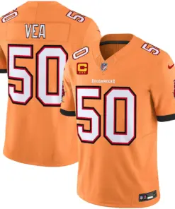 Tampa Bay Buccaneers Nike Throwback Vapor Limited Stitched Jersey V3 - Orange - Image 5