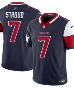Houston Texans Nike 2024 Vapor Limited Stitched Jersey V5 - Powder Blue - Image 10