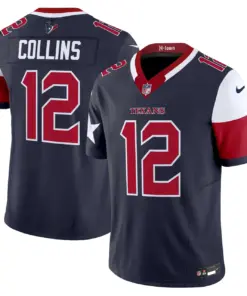 Houston Texans Nike 2024 Vapor Limited Stitched Jersey V5 - Powder Blue - Image 11
