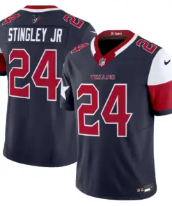 Houston Texans Nike 2024 Vapor Limited Stitched Jersey V5 - Powder Blue - Image 15