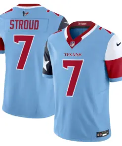 Houston Texans Nike 2024 Vapor Limited Stitched Jersey V5 - Powder Blue