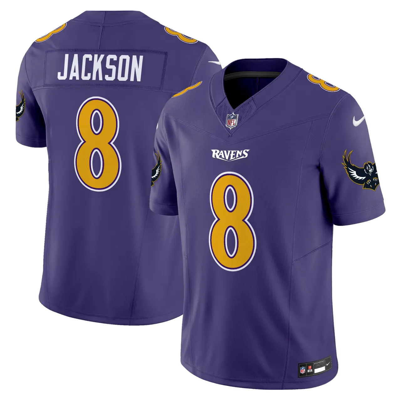 Baltimore Ravens Nike Special Vapor Limited Stitched Jersey - Purple - Image 2
