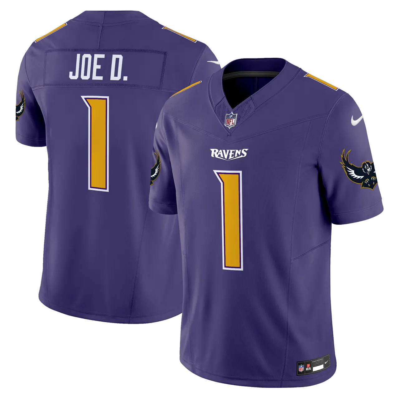 Baltimore Ravens Nike Special Vapor Limited Stitched Jersey - Purple - Image 9