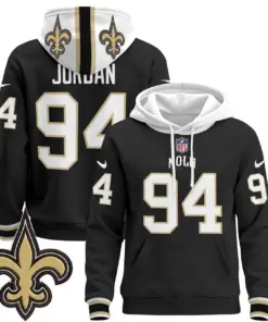 New Orleans Saints Nike 2024 Pullover Hoodie - Black - Image 3