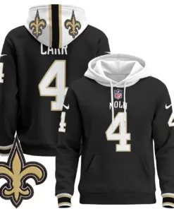 New Orleans Saints Nike 2024 Pullover Hoodie - Black - Image 4