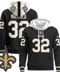 New Orleans Saints Nike 2024 Pullover Hoodie - Black - Image 7