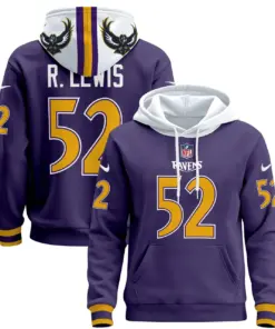 Baltimore Ravens Nike 2024 Pullover Hoodie - Purple - Image 6