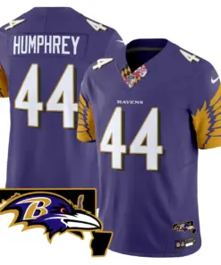 Baltimore Ravens Nike Maryland Patch Vapor Limited Stitched Jersey V3 - Purple - Image 5