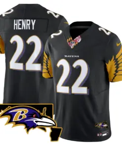 Baltimore Ravens Nike Maryland Patch Vapor Limited Stitched Jersey V3 - Purple - Image 10