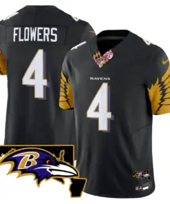 Baltimore Ravens Nike Maryland Patch Vapor Limited Stitched Jersey V3 - Purple - Image 16