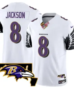 Baltimore Ravens Nike Maryland Patch Vapor Limited Stitched Jersey V3 - Purple - Image 20