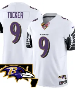 Baltimore Ravens Nike Maryland Patch Vapor Limited Stitched Jersey V3 - Purple - Image 21