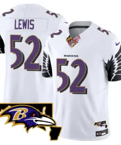 Baltimore Ravens Nike Maryland Patch Vapor Limited Stitched Jersey V3 - Purple - Image 24