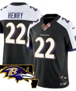 Baltimore Ravens Nike Maryland Patch Vapor Limited Stitched Jersey V3 - Purple - Image 28