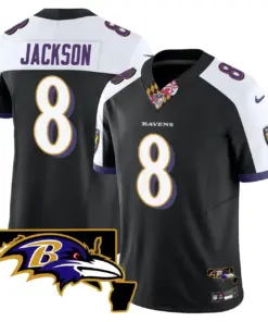 Baltimore Ravens Nike Maryland Patch Vapor Limited Stitched Jersey V3 - Purple - Image 29
