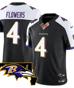 Baltimore Ravens Nike Maryland Patch Vapor Limited Stitched Jersey V3 - Purple - Image 34