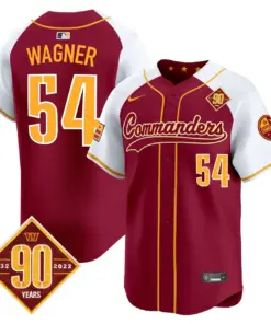 Washington Commanders Nike 90th Anniversary Patch Vapor Premier Limited Stitched Jersey - Maroon - Image 4