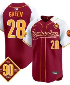 Washington Commanders Nike 90th Anniversary Patch Vapor Premier Limited Stitched Jersey - Maroon - Image 7