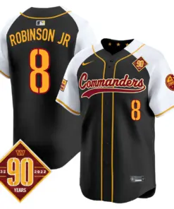Washington Commanders Nike 90th Anniversary Patch Vapor Premier Limited Stitched Jersey - Maroon - Image 10