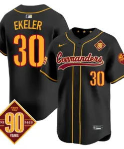 Washington Commanders Nike 90th Anniversary Patch Vapor Premier Limited Stitched Jersey - Maroon - Image 19