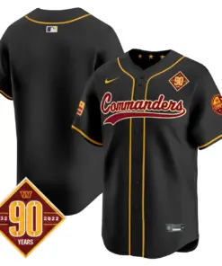 Washington Commanders Nike 90th Anniversary Patch Vapor Premier Limited Stitched Jersey - Maroon - Image 24