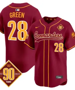 Washington Commanders Nike 90th Anniversary Patch Vapor Premier Limited Stitched Jersey - Maroon - Image 31