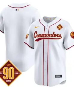 Washington Commanders Nike 90th Anniversary Patch Vapor Premier Limited Stitched Jersey - Maroon - Image 40