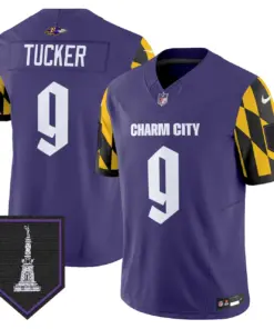Baltimore Ravens Nike City Edition Patch Vapor Limited Stitched Jersey - Purple - Image 3
