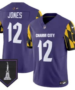 Baltimore Ravens Nike City Edition Patch Vapor Limited Stitched Jersey - Purple - Image 8