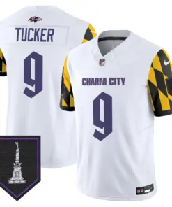 Baltimore Ravens Nike City Edition Patch Vapor Limited Stitched Jersey - Purple - Image 12