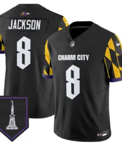 Baltimore Ravens Nike City Edition Patch Vapor Limited Stitched Jersey - Purple - Image 20