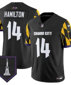 Baltimore Ravens Nike City Edition Patch Vapor Limited Stitched Jersey - Purple - Image 22