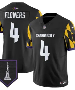 Baltimore Ravens Nike City Edition Patch Vapor Limited Stitched Jersey - Purple - Image 25
